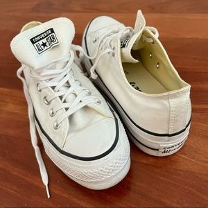 Converse Platforms in White
